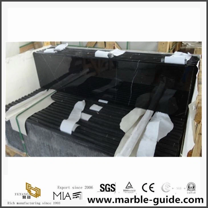 China Black Marquina Marble For Stair Step