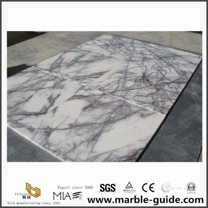 Honed White Marble/ Viola White Marble Tiles For Bathroom Design