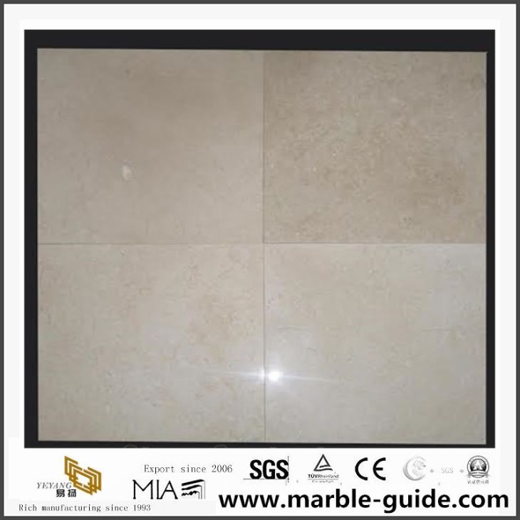 Natural Galala Beige Marble Slab For For Bathroom Floor Tile