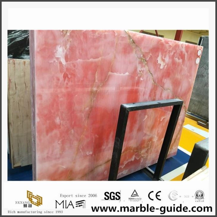 Natural Pink Onyx Marble Slabs