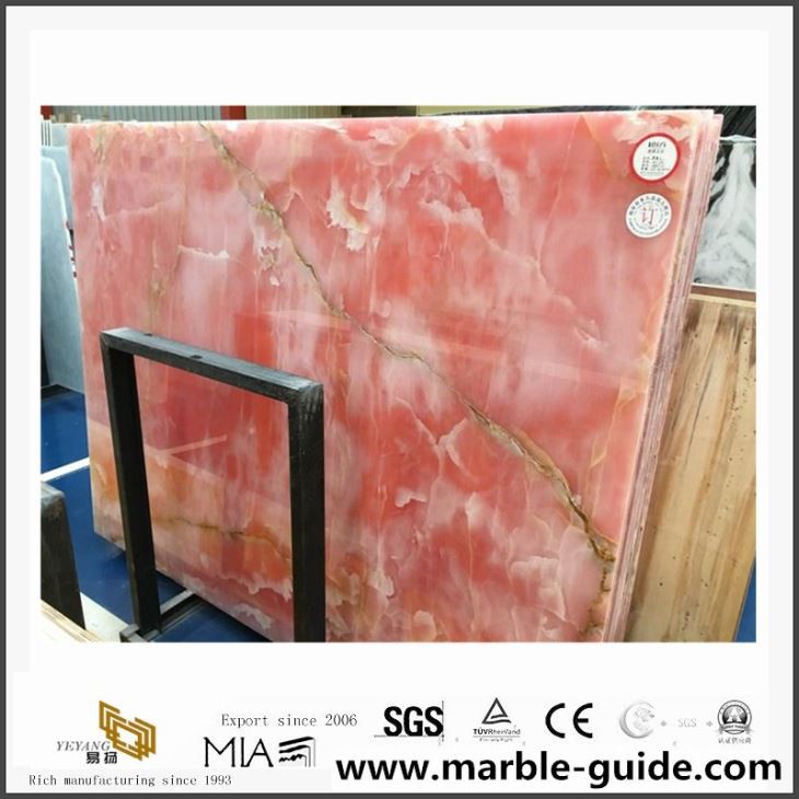 Natural Pink Onyx Marble Slabs