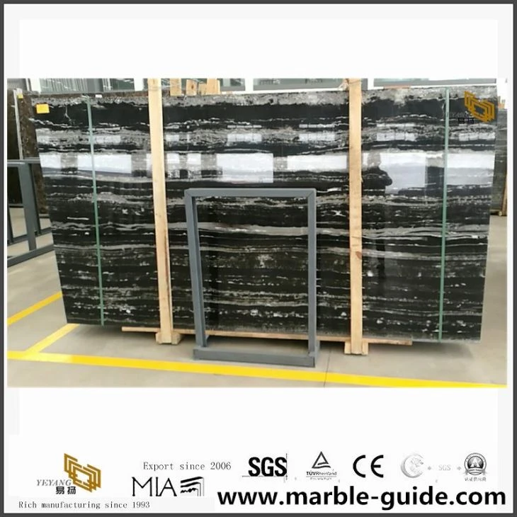 New Polished Silver Dragon Marble Slab for Luxury Private Residence Interior