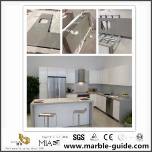 China Gray Quartz Kitchen Countertops with Cheap Cost