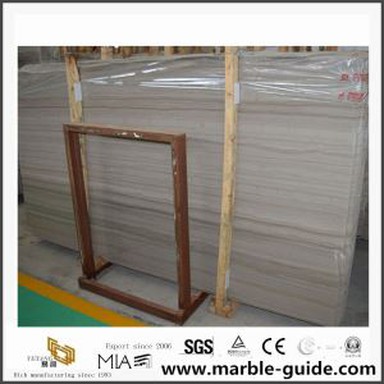 China Grey Serpeggiante Wood Marble Slabs for Flooring Tiles