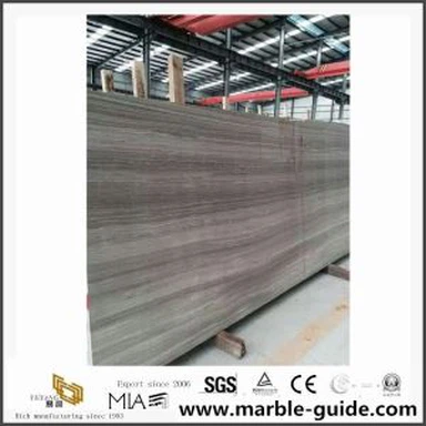 China Guizhou Grey Wooden Grain Marble for Slab, Flooring Tiles