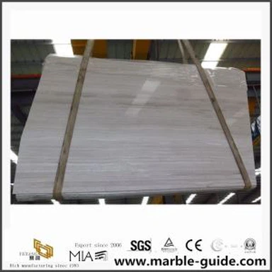 China White Quarry Tiles/White Wooden Marble with Cheap Price