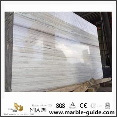 High Quality China White Wood Marble Factory Price Building Material