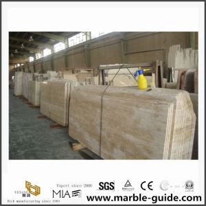 High Quality Imported Iran Beige Travertine Slab for Floor Tile, Wall Tile