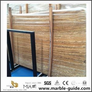 Natural Cheap Chinese Yellow Travertine Slab for Floor Wall Tiles