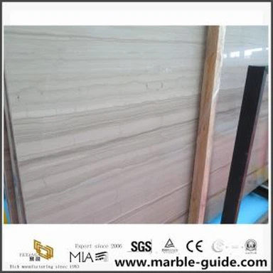 Polished Athens Wooden Grey Marble Slab for Flooring Tiles and Mosaic Design