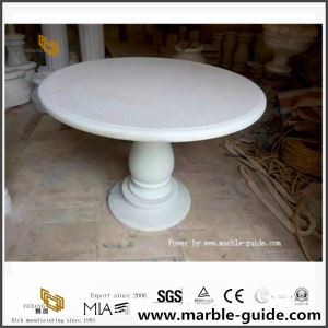 China Bianco Crown Marble Table for Indoor and Outdoor Decoration