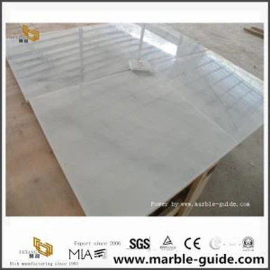 China Bianco Carrara White Marble Kitchen Floor Tile Application