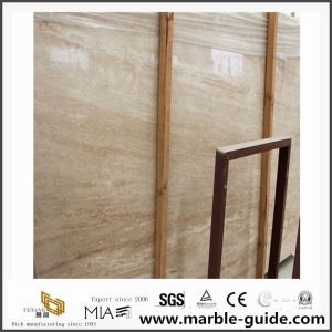 Turkey Cream Beige Travertine Slabs for Kitchen and Bathroom