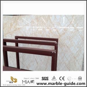White and Gold Marble/ Golden Spider Marble Slabs From China Factory