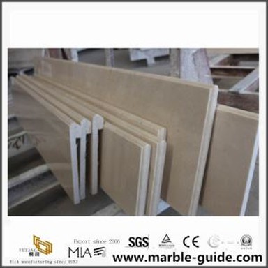 White Marble Tile Trim with Bullnose Design Low Cost