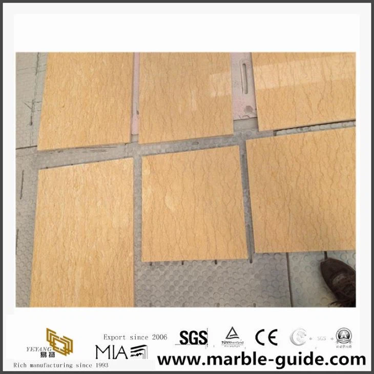Sunny Yellow Marble Slab For Floor Tile