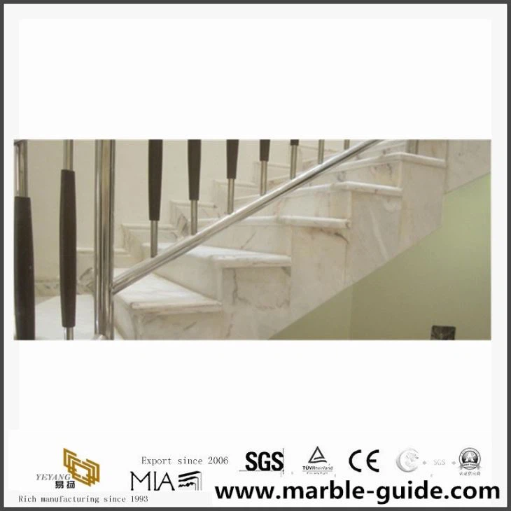 White Marble Stairs/Step For Interior Floor