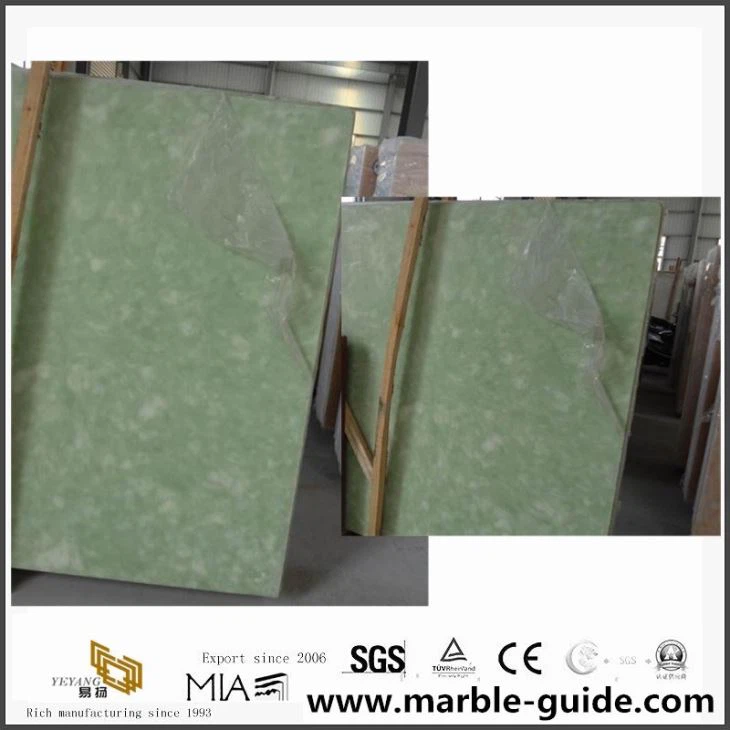 Artificial Green Marble Slabs for Flooring Projects