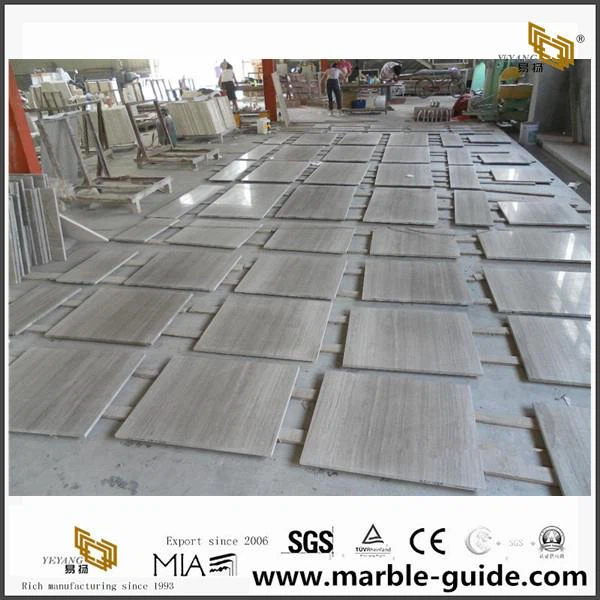 China Natural Grey Wood Marble For Interior Decoration /Floor/Wall Cladding Tile