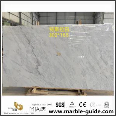 New Tesla White Marble Slabs for Sale