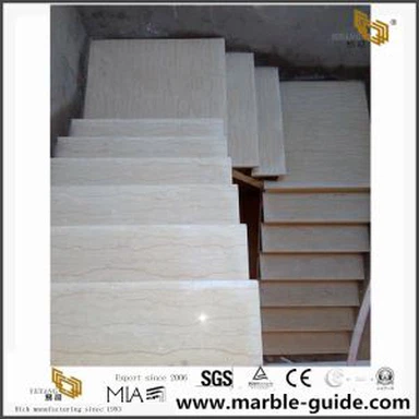 Asian Beige Marble Slab for Stair