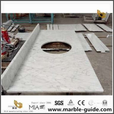 Bianco Carrara White Marble Vanity Top