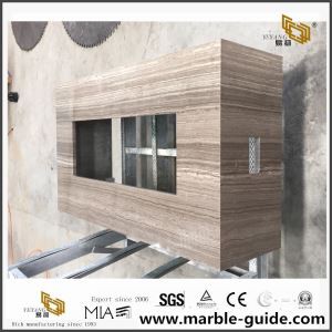 Coffee Wood Marble for Bathroom Vanity Top