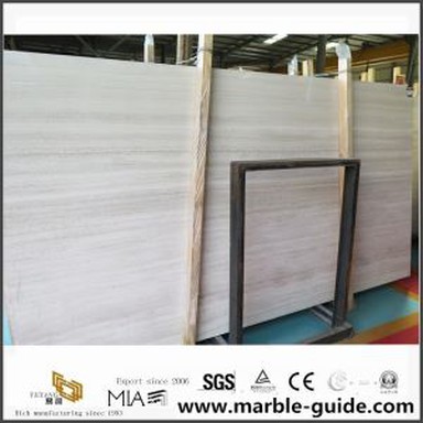 Popular Wooden White Marble Slabs for Projects