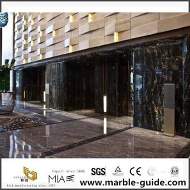 Supermarket Project By Italy Portoro Marble Decoration
