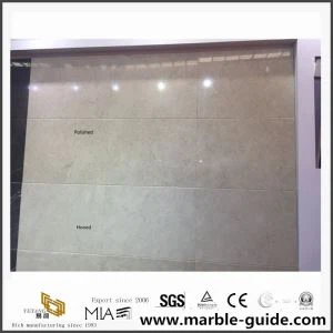 White Cream Marble Honed for Wall Floor Tiles