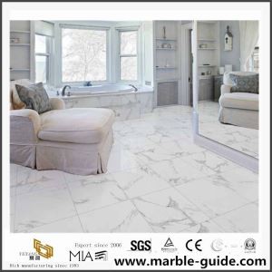 White Polished Marble Floor Tiles
