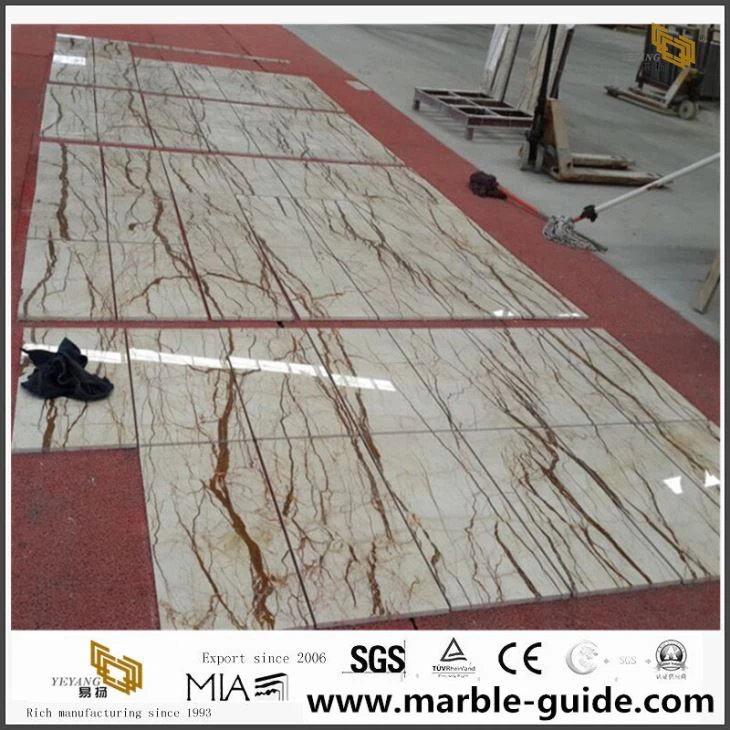 Sofitel Gold Marble Tile For Flooring