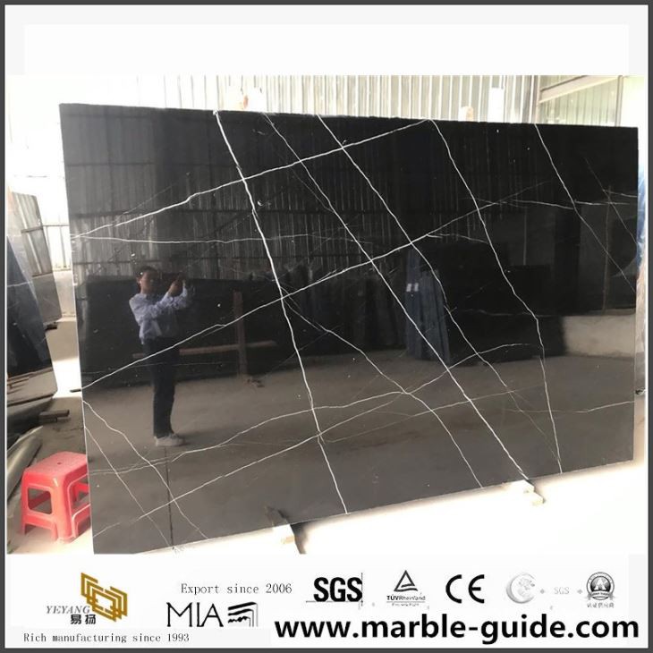 Polished Nero Marquina Marble Slabs