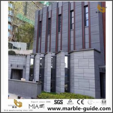 Morandi Grey Sandstone for Wall Cladding Project