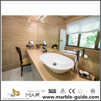 Yellow Travertine for Bathroom Design