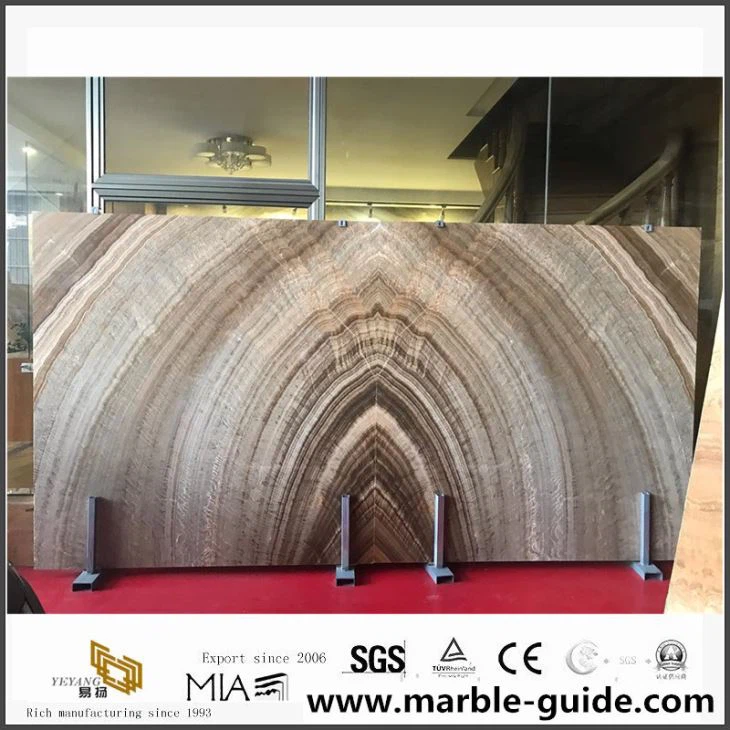 Wooden Onyx Slabs for Interior Wall Design