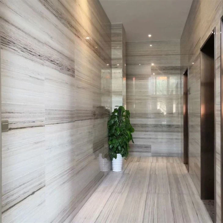 Crystal Wood Marble Slab for Wall & Flooring
