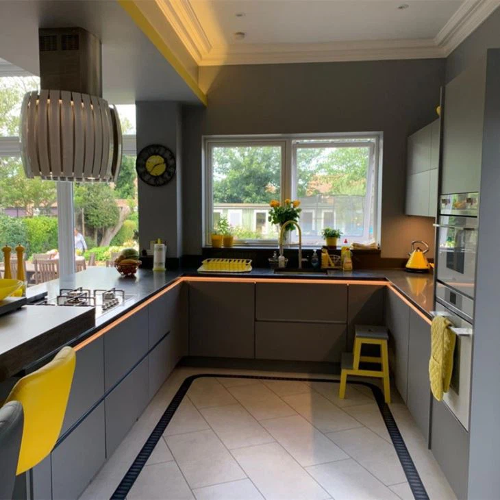 Grey Quartz Kitchen Countertops