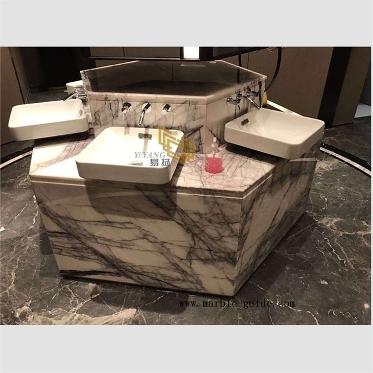 Milas Lilac Marble Bathroom Design