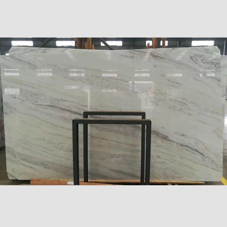 Polished Tesla White Marble Slabs