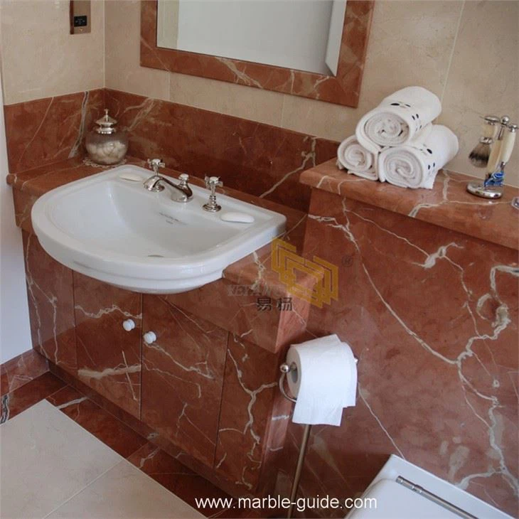 Rojo Alicante Red Marble Bathroom Countertop