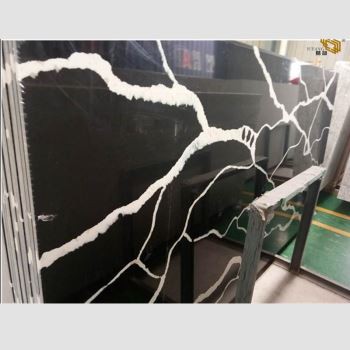 Calacatta Black Quartz Slabs