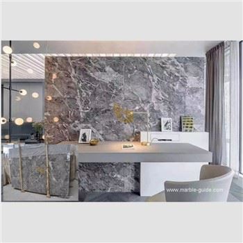 Cheap Romantic Gray Marble Background Wall