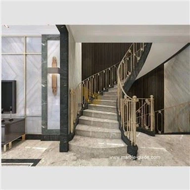 Dora Ash Cloud Marble For Staircases Design