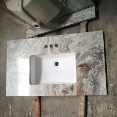 Fantasy Brown Marble Vanity Top for Bathroom