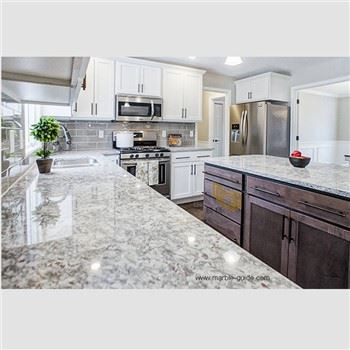 Moon White Granite With White Cabinet