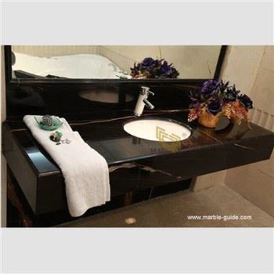 Sahara Noir Marble Bathroom Ideas
