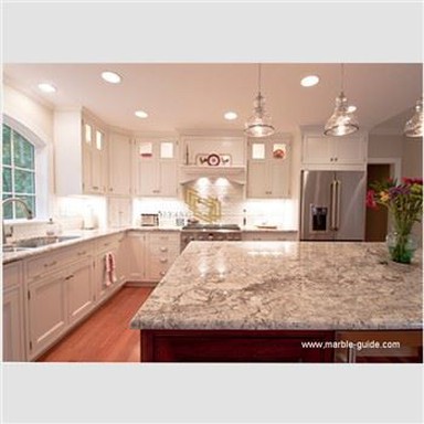 White Rose Granite Slab For Kitchen Countertop