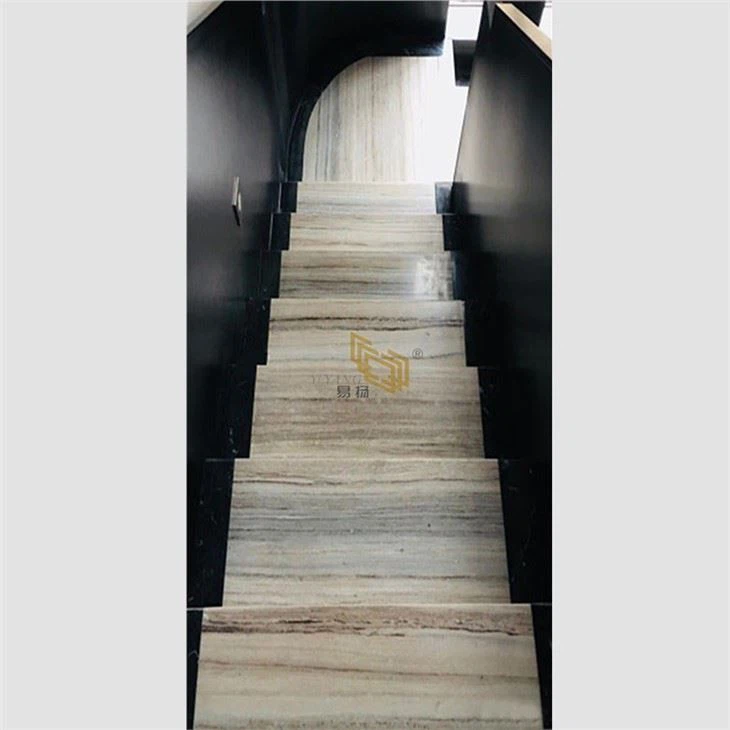 Crystal Wood Marble Stairs For Sale