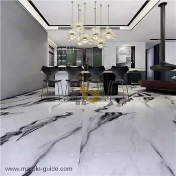 Luxury China Panda White Marble Slabs